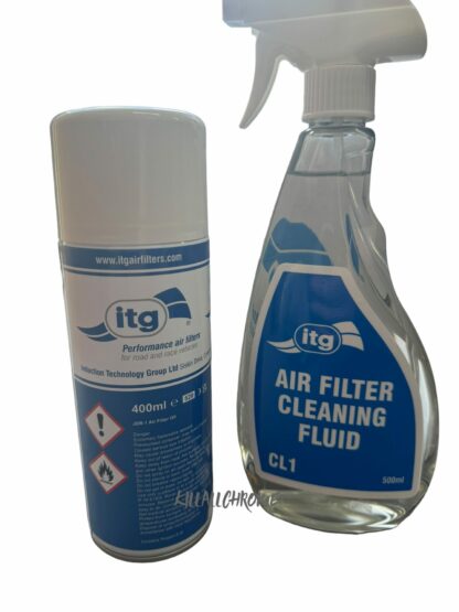 ITG Air Filter Cleaning Kit Light Duty, Cleaner & Dirt Retention Oil JDR-1 CLK-1