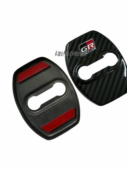 GR Yaris Door Latch Covers Carbon Fibre Look - Toyota Accessories (PAIR) - Image 5