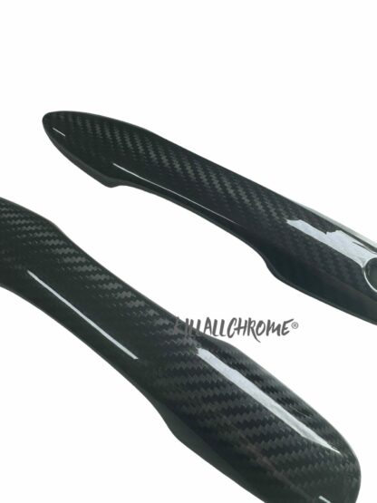 Toyota Yaris GR Genuine Carbon Fibre Door Handle Covers Black Normal Twill