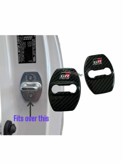 GR Yaris Door Latch Covers Carbon Fibre Look - Toyota Accessories (PAIR) - Image 6