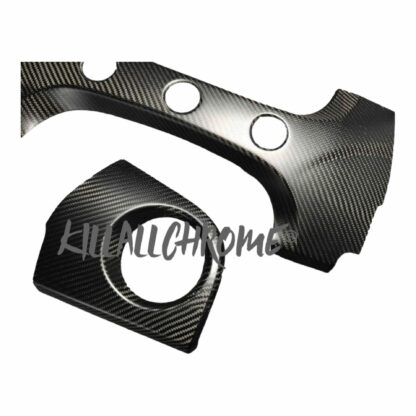 Real Carbon Fibre Dashboard Cover for Fiat 500 Abarth Series 3 2007 - 2015 RHD - Image 4