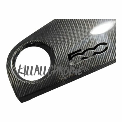 Real Carbon Fibre Dashboard Cover for Fiat 500 Abarth Series 3 2007 - 2015 RHD - Image 8