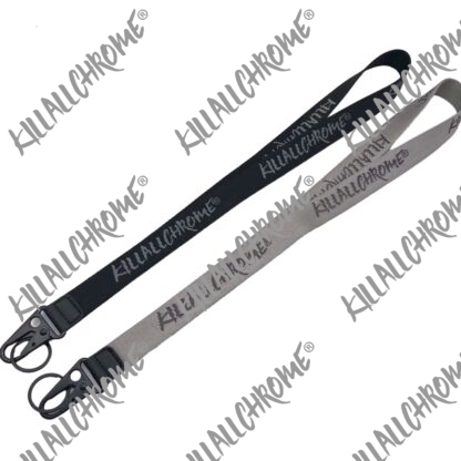 Long Lanyard KillAllChrome - Black or Grey - Image 2