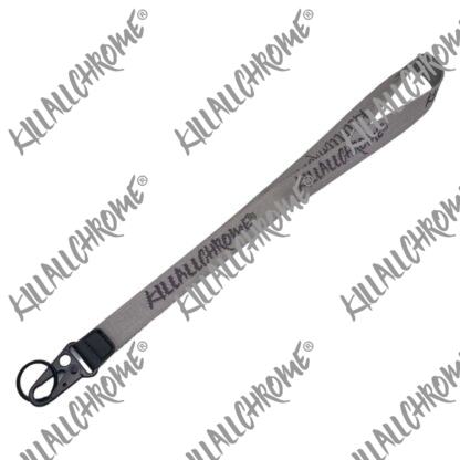 Long Lanyard KillAllChrome - Black or Grey - Image 6