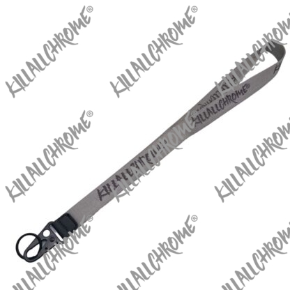 Long Lanyard KillAllChrome - Black or Grey - Image 7