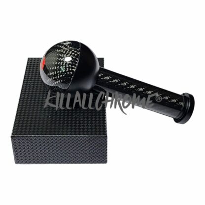 Black Real Carbon Gear Knob - Abarth - Fiat - All Manual Models - Scorpion Logo - Image 20