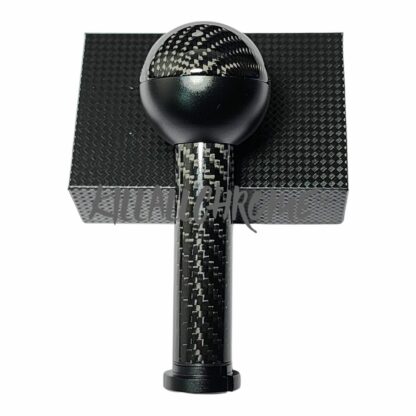 Black Real Carbon Gear Knob - Abarth - Fiat - All Manual Models - Scorpion Logo - Image 19