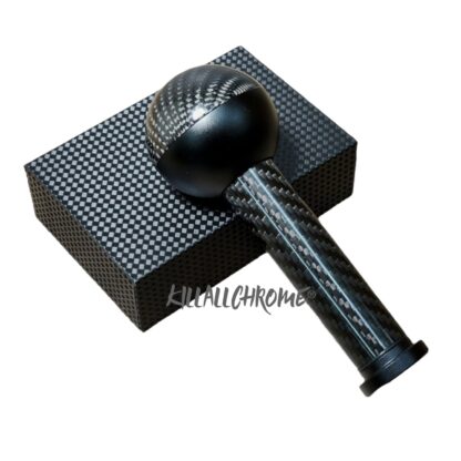 Black Real Carbon Gear Knob - Abarth - Fiat - All Manual Models - Scorpion Logo - Image 10