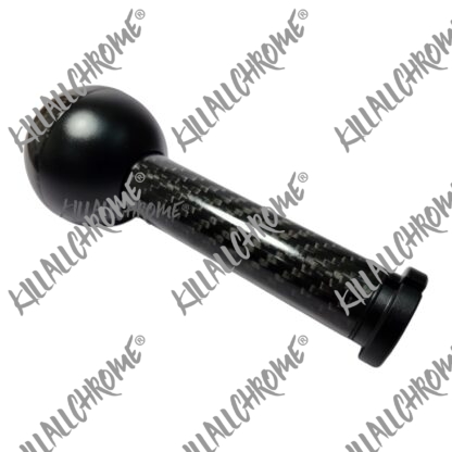 Black Real Carbon Gear Knob - Abarth - Fiat - All Manual Models - Scorpion Logo - Image 5