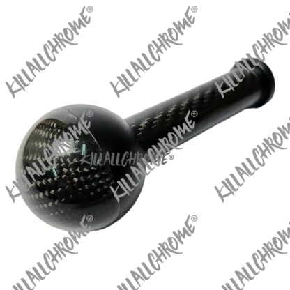 Black Real Carbon Gear Knob - Abarth - Fiat - All Manual Models - Scorpion Logo - Image 6