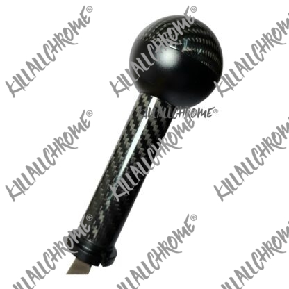 Black Real Carbon Gear Knob - Abarth - Fiat - All Manual Models - Scorpion Logo - Image 7