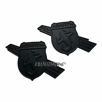 Abarth Lightning Side Badges - 500 595 695 Punto Replacement - Matt Black, Carbon Look, Gloss Black - Image 15