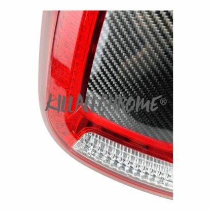 Fiat + Abarth Rear Light Inserts Genuine Carbon Fibre Scorpion or Plain 3K Normal Twill - Image 9