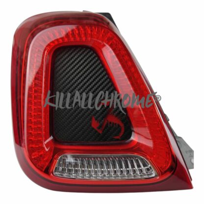 Fiat + Abarth Rear Light Inserts Genuine Carbon Fibre Scorpion or Plain 3K Normal Twill - Image 10